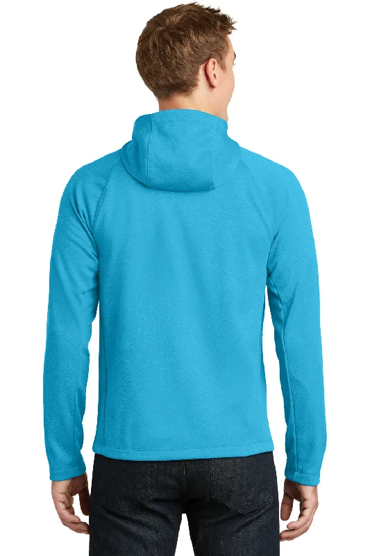 The North Face Mens Canyon Flats Full Zip Fleece Hooded Jacket - Heather Hyper Blue - Closeout