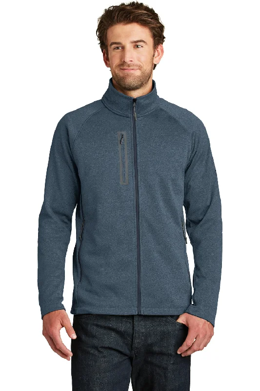 The North Face Mens Canyon Flats Full Zip Fleece Jacket - Heather Urban Navy Blue - Closeout