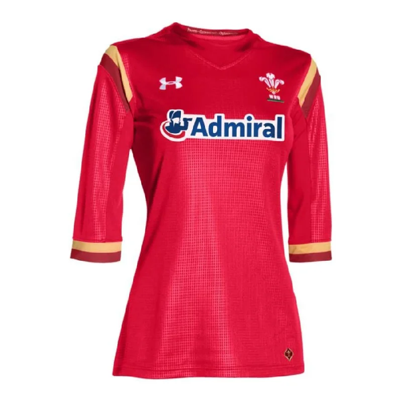 Under Armour WRU Wales Womens Supporters Home Rugby Shirt 15/16