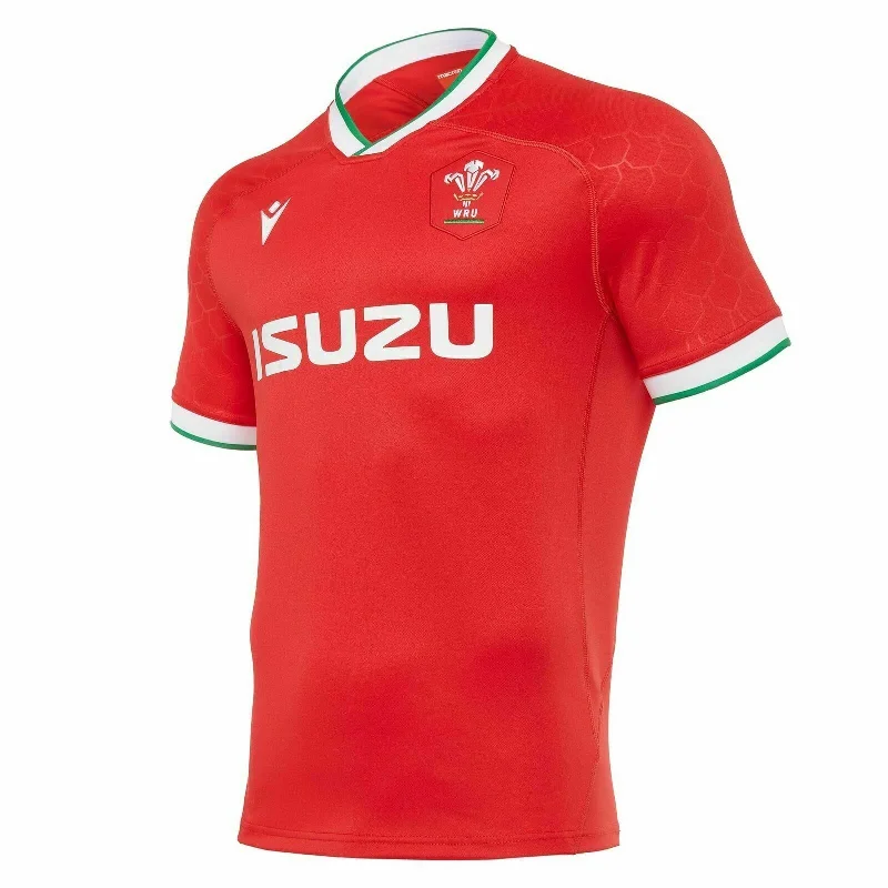 Macron WRU Wales Home Rugby Shirt Adults