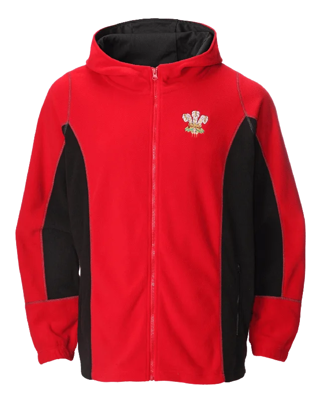 Wales Cymru Mens 'Harri' Hooded Fleece Jacket