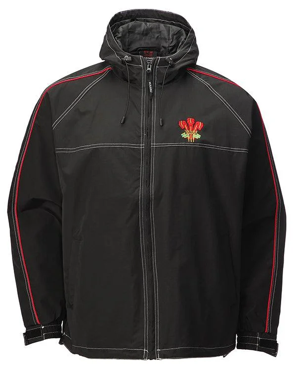 Wales Cymru Kids Hooded Showerproof Jacket