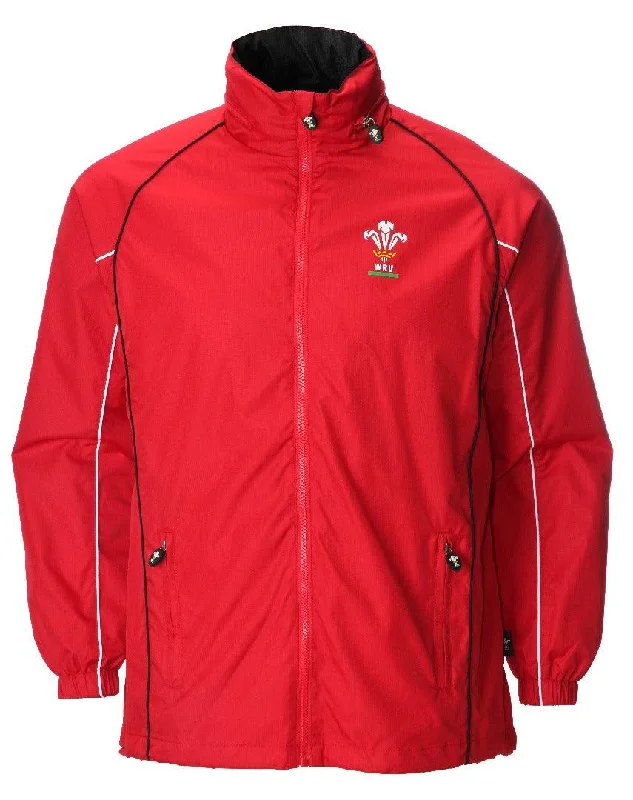 Official WRU Womens Wales Red Waterproof Jacket