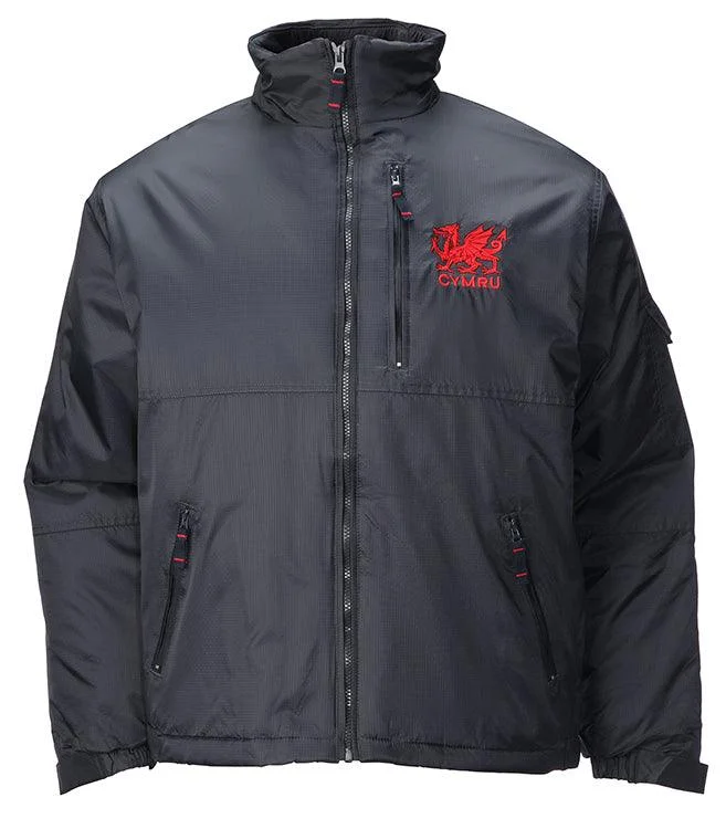 Wales Cymru Mens Winter Navy Jacket