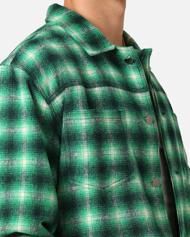 XXIII Darby Plaid Shacket Green/Black