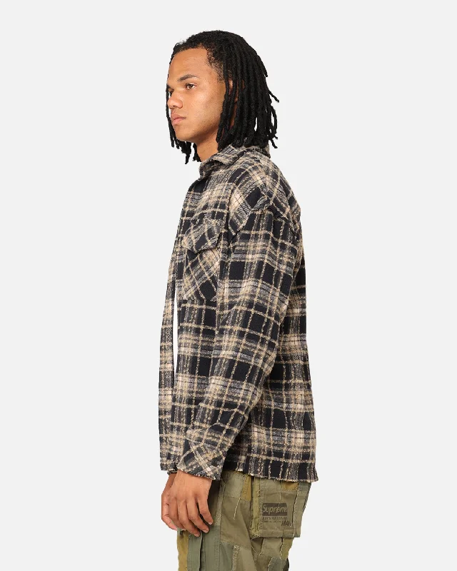 XXIII Distressed Flannel Jacket Navy/Cream