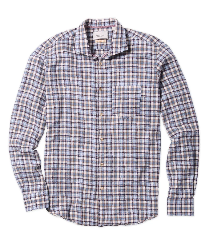 100% Cotton Plaid Sport Shirt