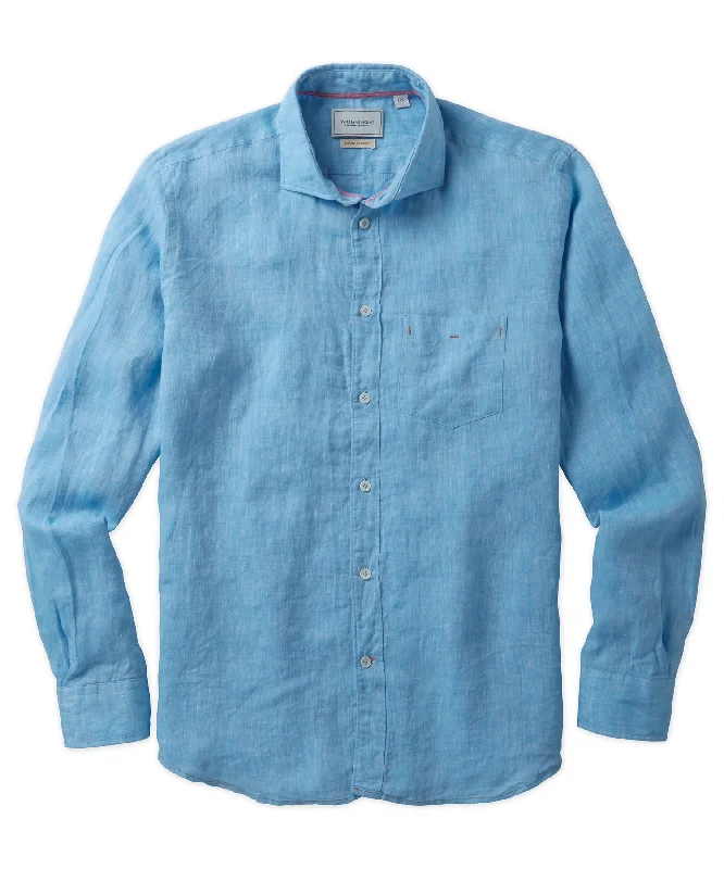 Long Sleeve Linen Sport Shirt