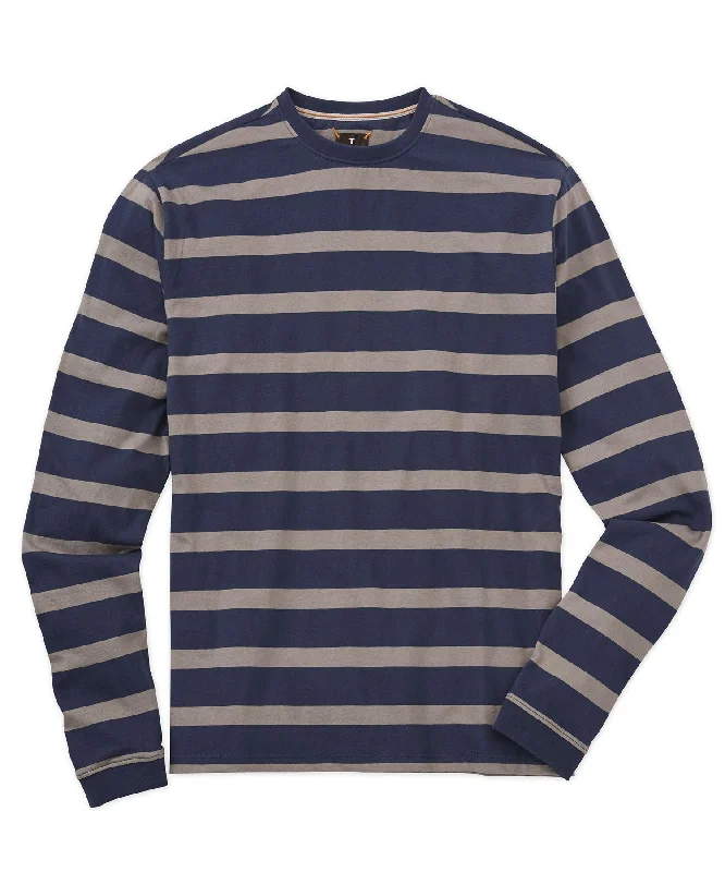 Awning Stripe Long Sleeve Crew Tee