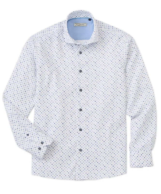 Foulard Print Long Sleeve Sport Shirt