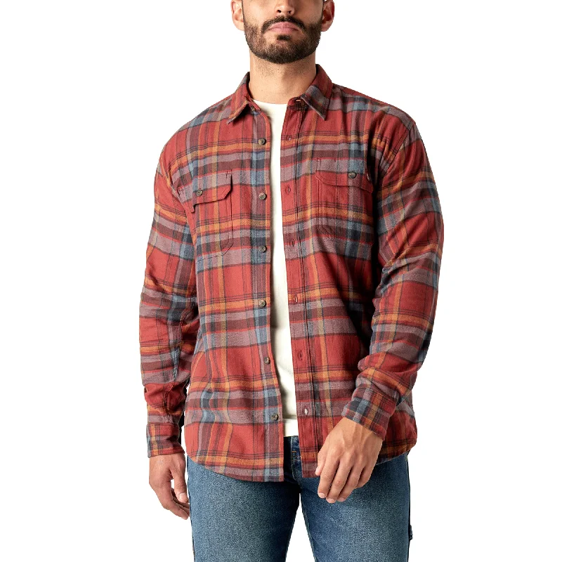 Dickies Men's Flex Long Sleeve Flannel Shirt