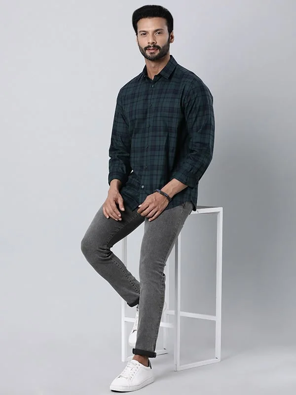 Men Checked Full Sleeve Cotton Shirt