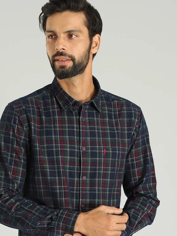 Men Checked Full Sleeve Cotton Shirt