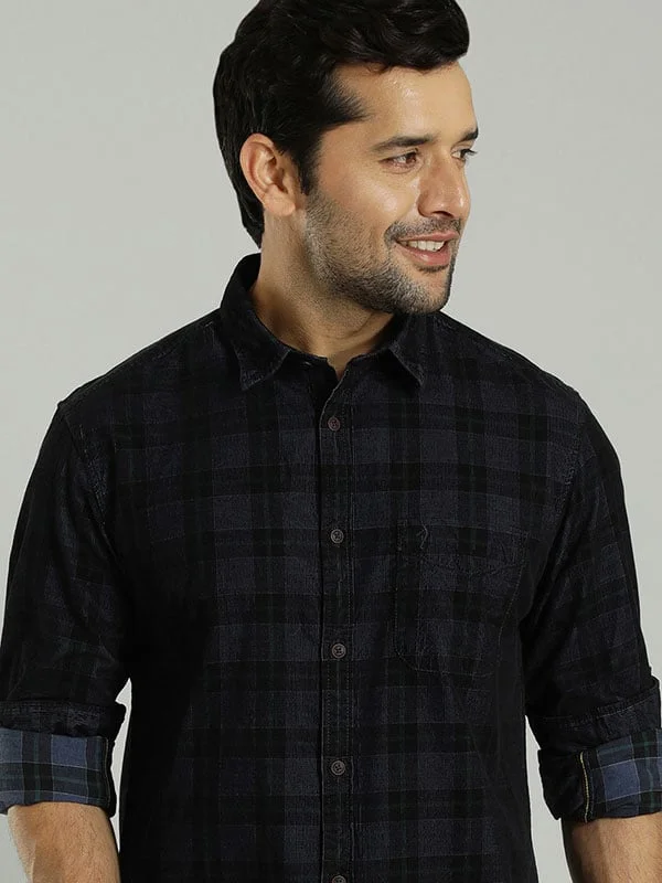 Men Checked Full Sleeve Cotton Shirt