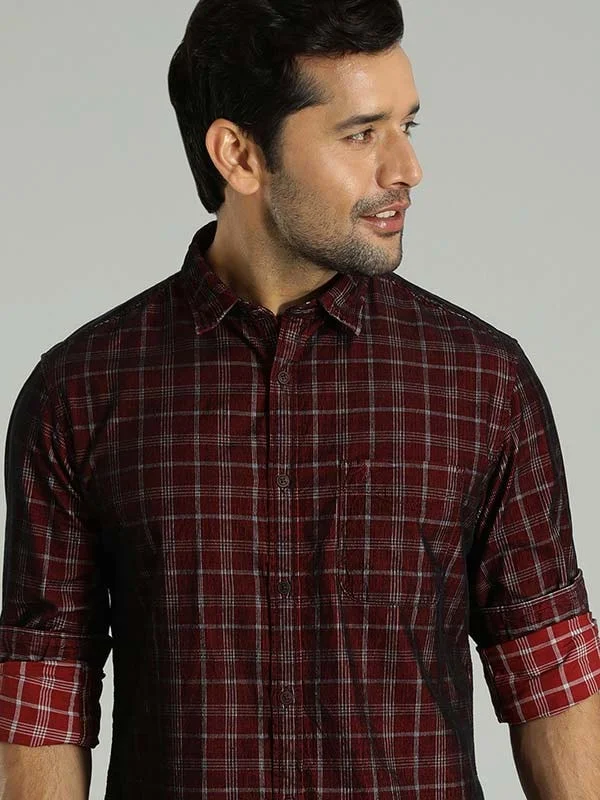 Men Checked Full Sleeve Cotton Shirt