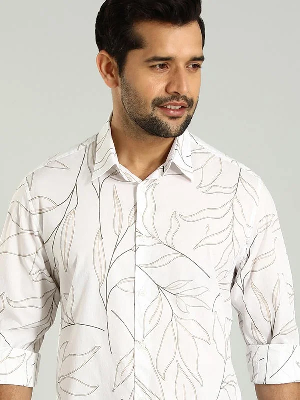 Men Printed Full Sleeve Cotton Shirt