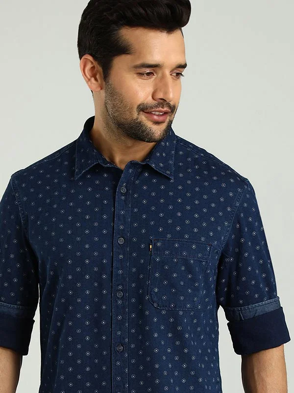 Men Printed Full Sleeve Cotton Shirt