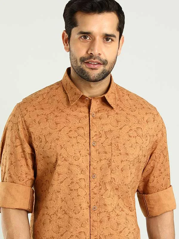 Men Printed Full Sleeve Cotton Shirt