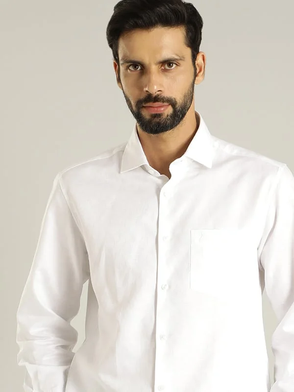 Men Printed Full Sleeve Linen Shirt