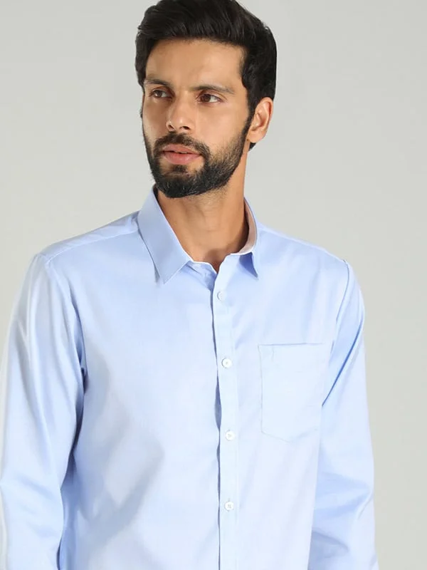 Men Solid Full Sleeve Cotton Shirt