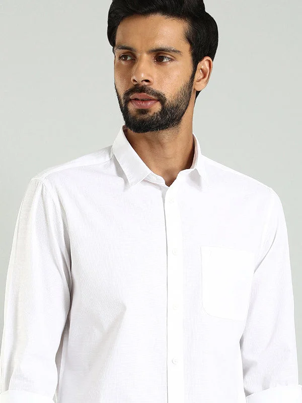 Men Solid Full Sleeve Cotton Shirt