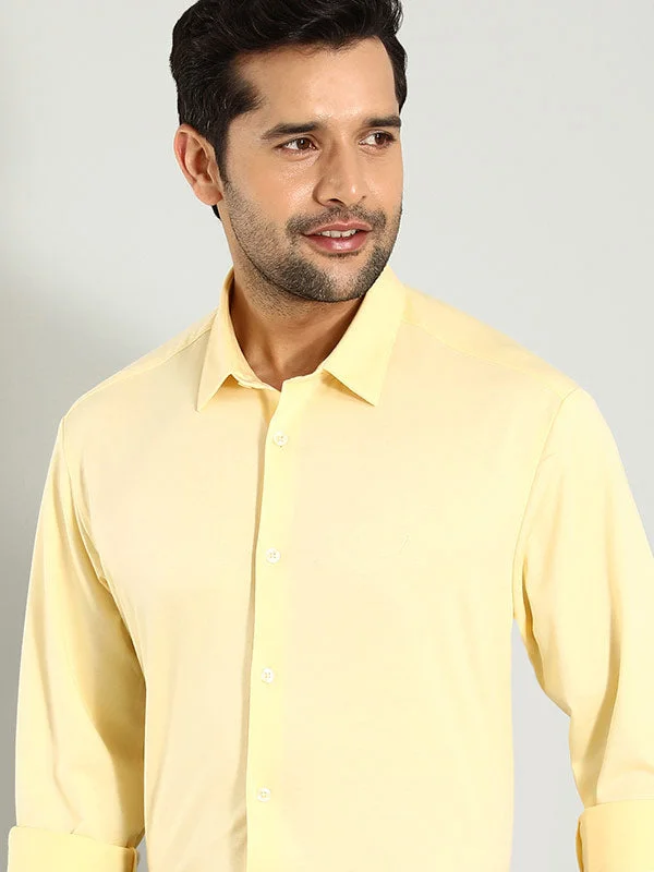 Men Solid Full Sleeve Cotton Shirt