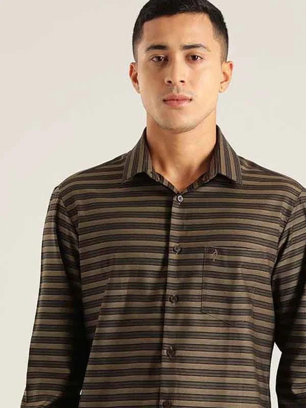 Men Striped Full Sleeve Cotton Shirt