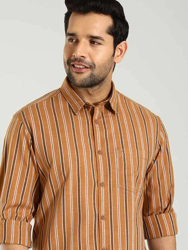 Men Striped Full Sleeve Cotton Shirt