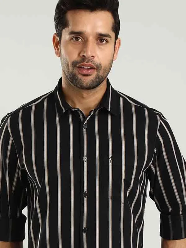 Men Striped Full Sleeve Cotton Shirt