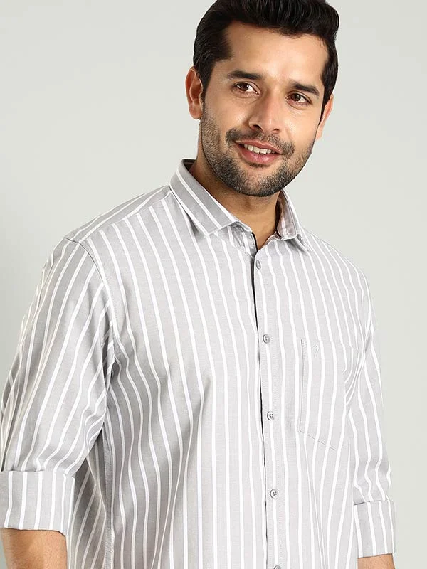 Men Striped Full Sleeve Cotton Shirt