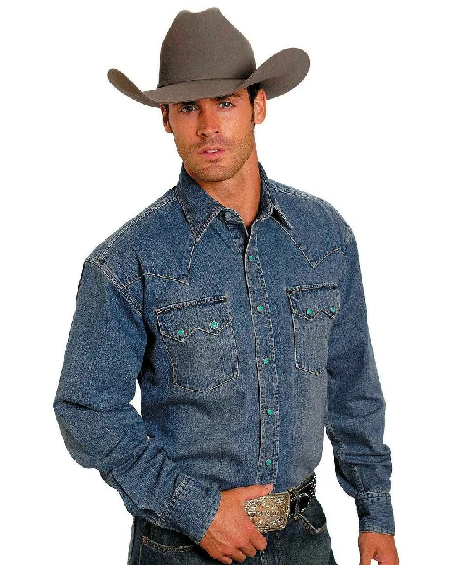 Men's Denim Western Shirt