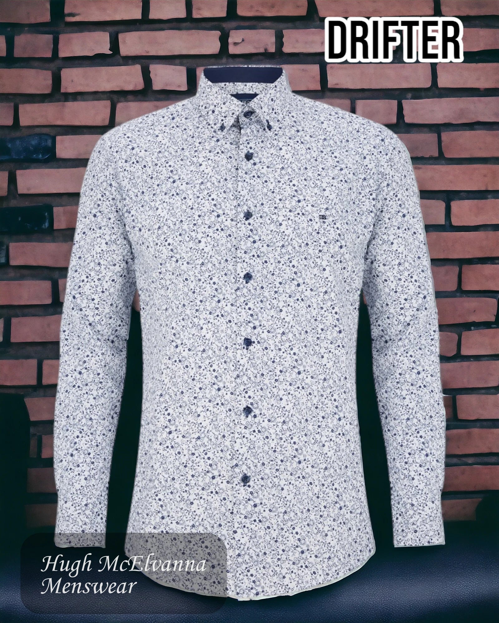 Drifter White Long Sleeve Shirt - 15788/01