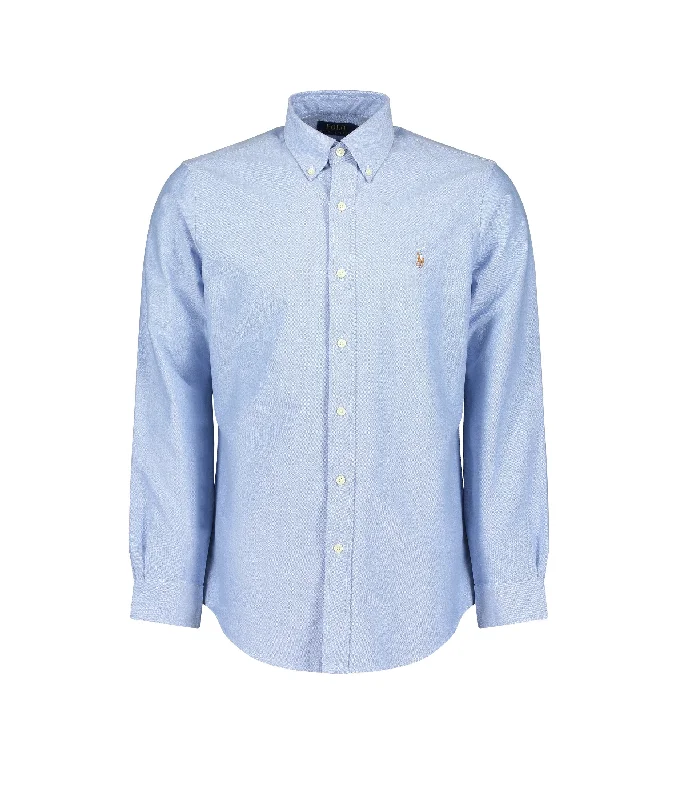 Custom Fit Oxford Shirt - Blue