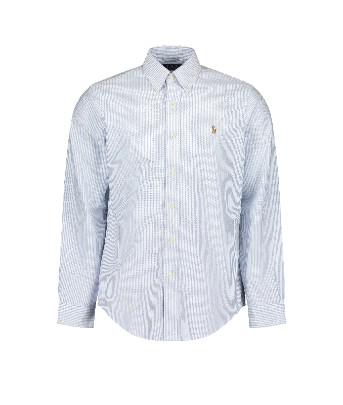 Custom Fit Oxford Shirt - Blue