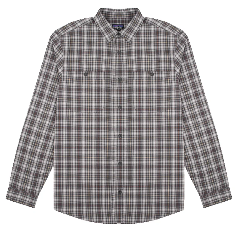 Patagonia L/S Pima Cotton Shirt Fractures / Forge Grey