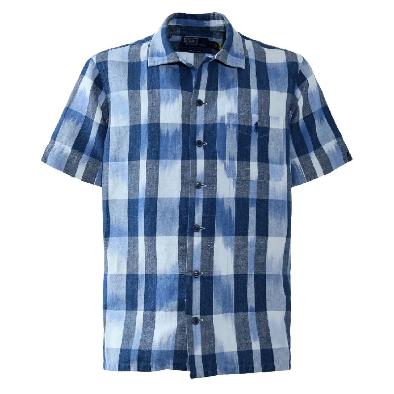 Polo Ralph Lauren Classic Fit Linen-Cotton Camp Shirt Indigo