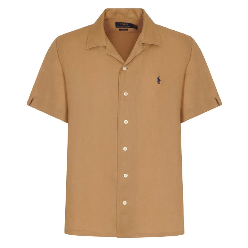 Polo Ralph Lauren Classic Fit Linen S/S Shirt Vintage Khaki