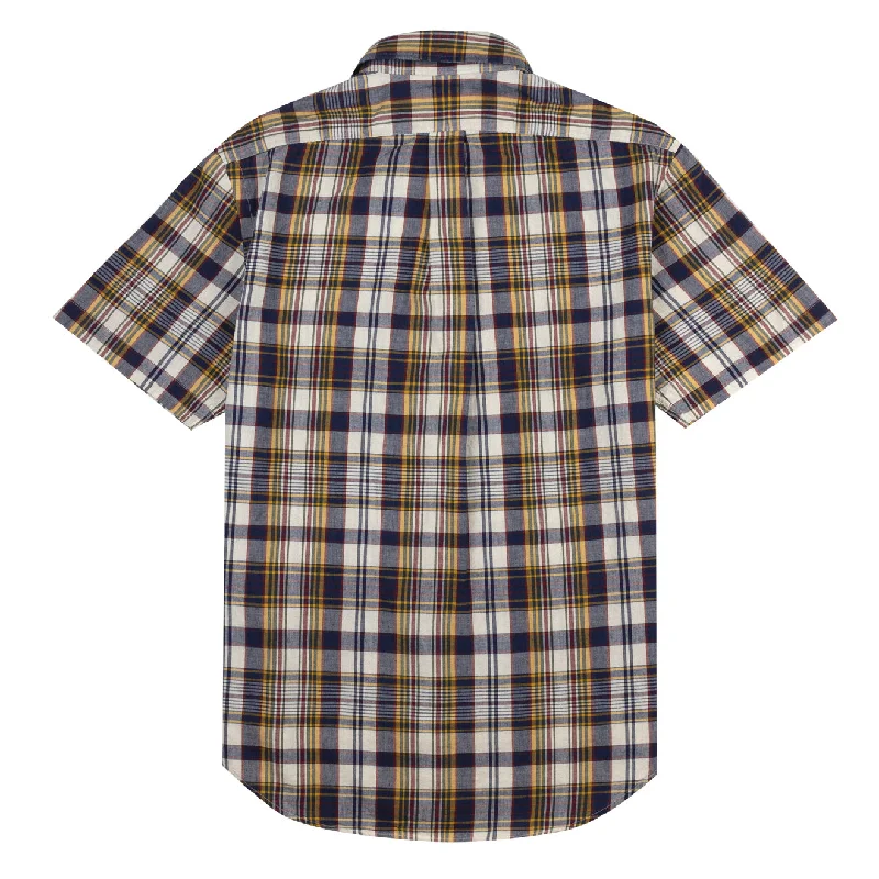 Polo Ralph Lauren Cotton Check Shirt Navy / Yellow Multi