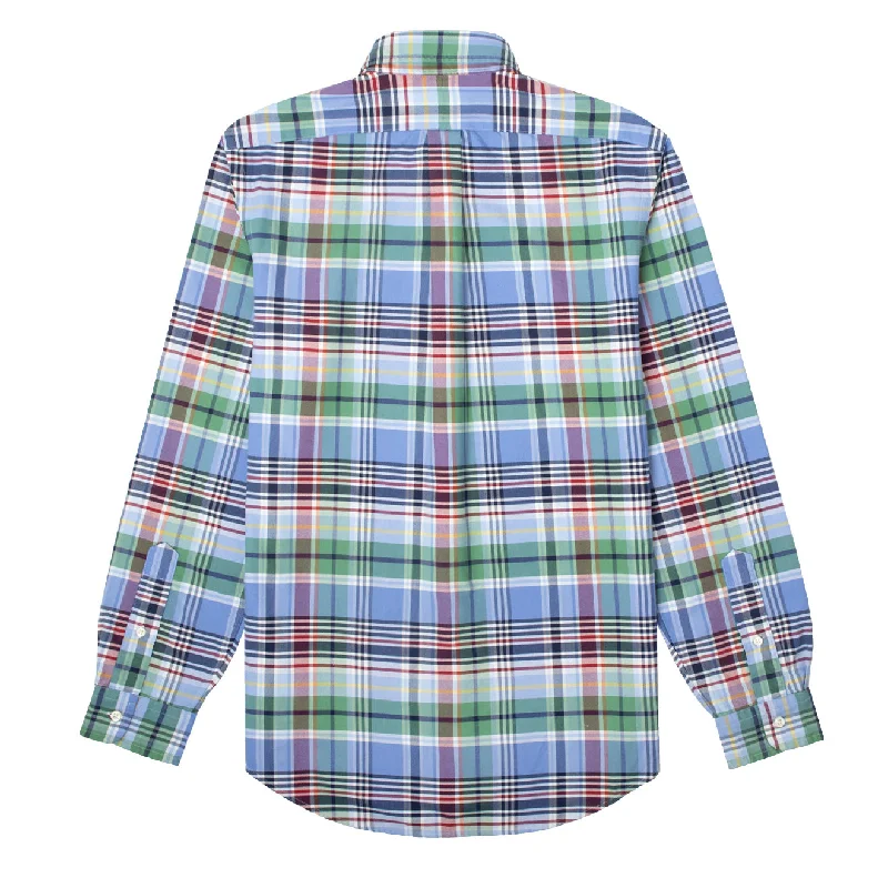 Polo Ralph Lauren Custom Fit Check L/S Shirt Blue / Green Multi