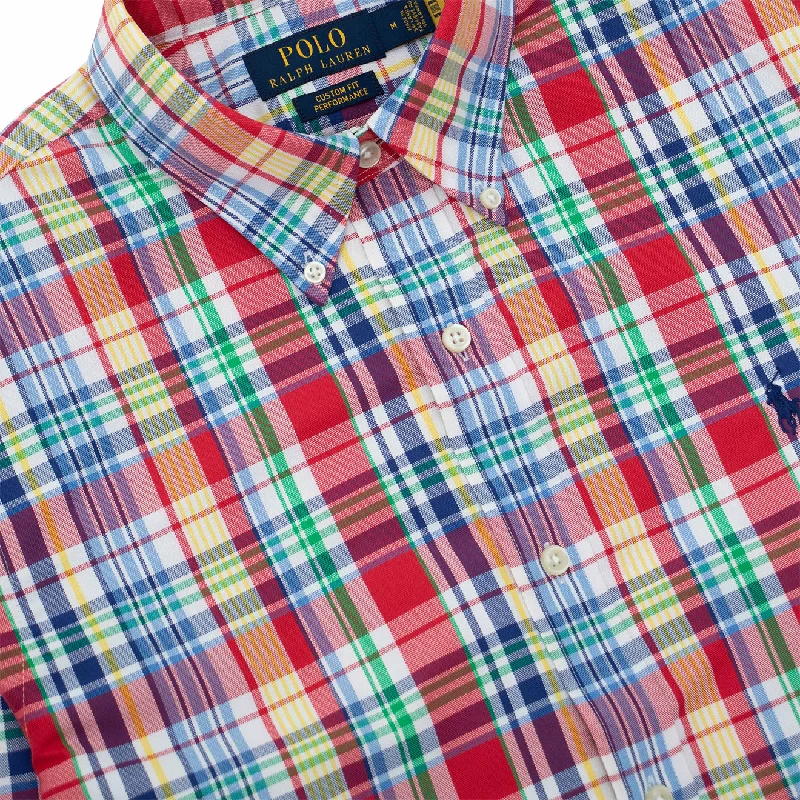 Polo Ralph Lauren Custom Fit Oxford Shirt Red / Blue Multi