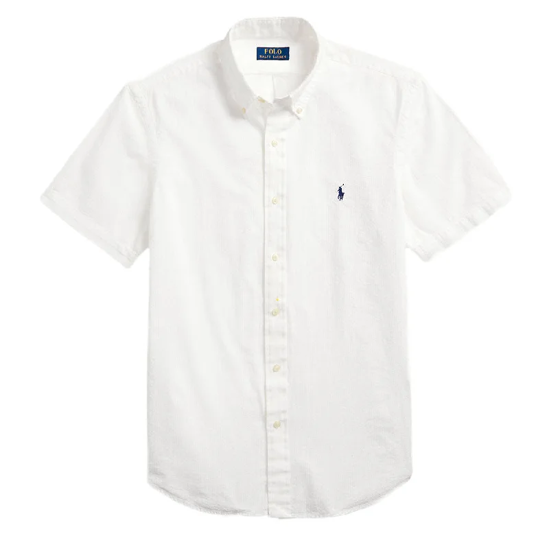 Polo Ralph Lauren Custom Fit Seersucker Shirt White