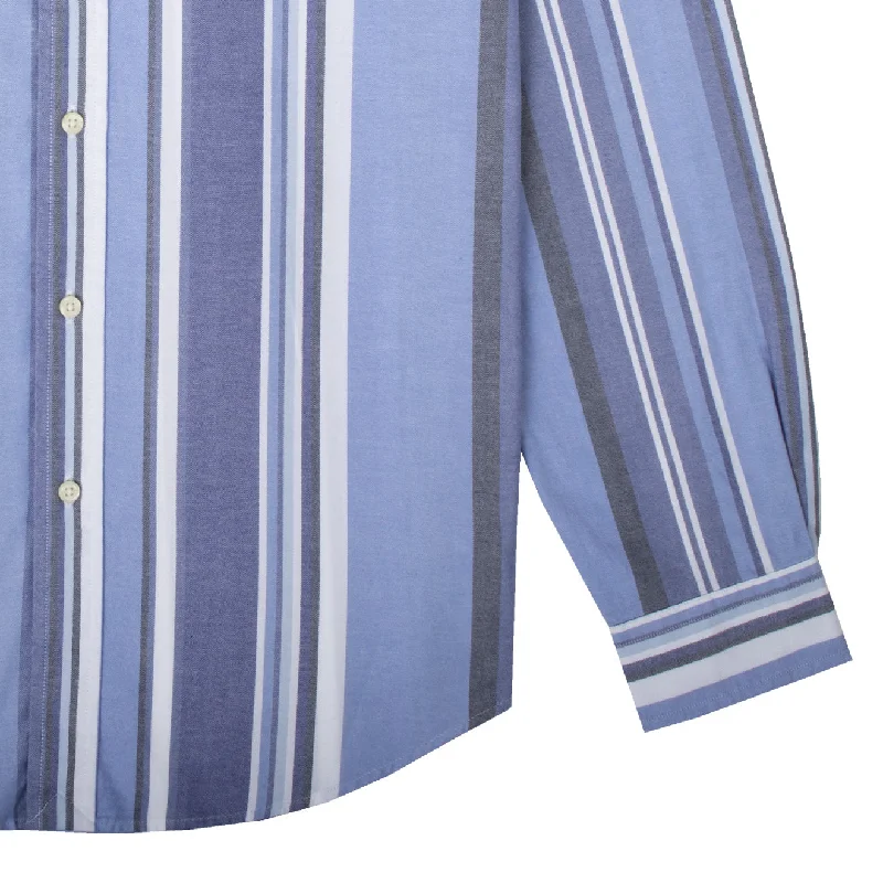 Polo Ralph Lauren Custom Fit Striped Oxford Shirt Blue Multi