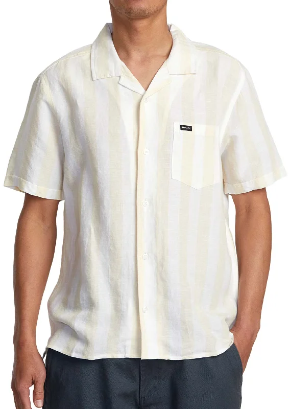 RVCA Men's Love Stripe Shortsleeve Shirt