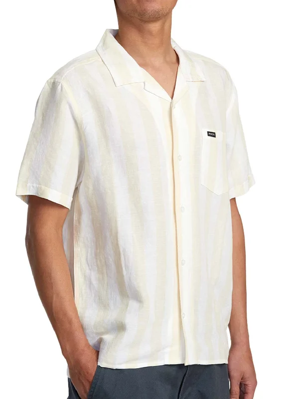 RVCA Men's Love Stripe Shortsleeve Shirt