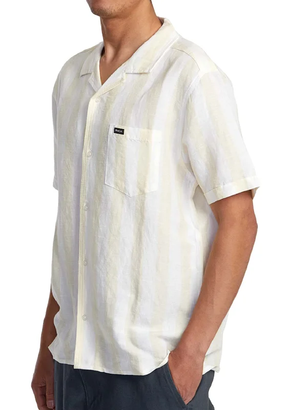 RVCA Men's Love Stripe Shortsleeve Shirt