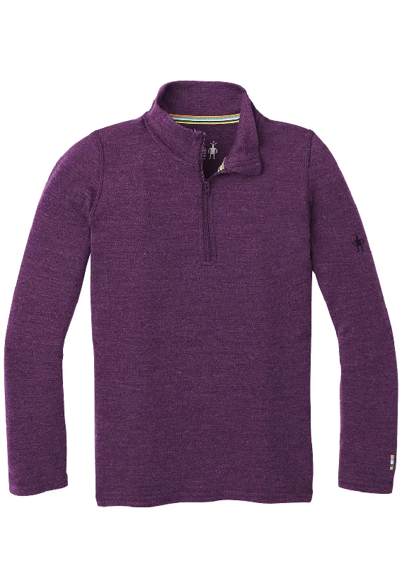 Smartwool Junior Classic Thermal Merino Base Layer 1/4 Zip Boxed Top