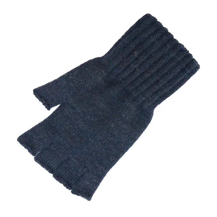 Barbour Fingerless Gloves - Navy