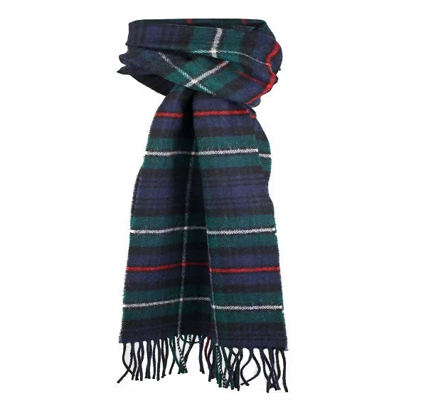 Dents Mackenzie Tartan Check Lambswool Scarf