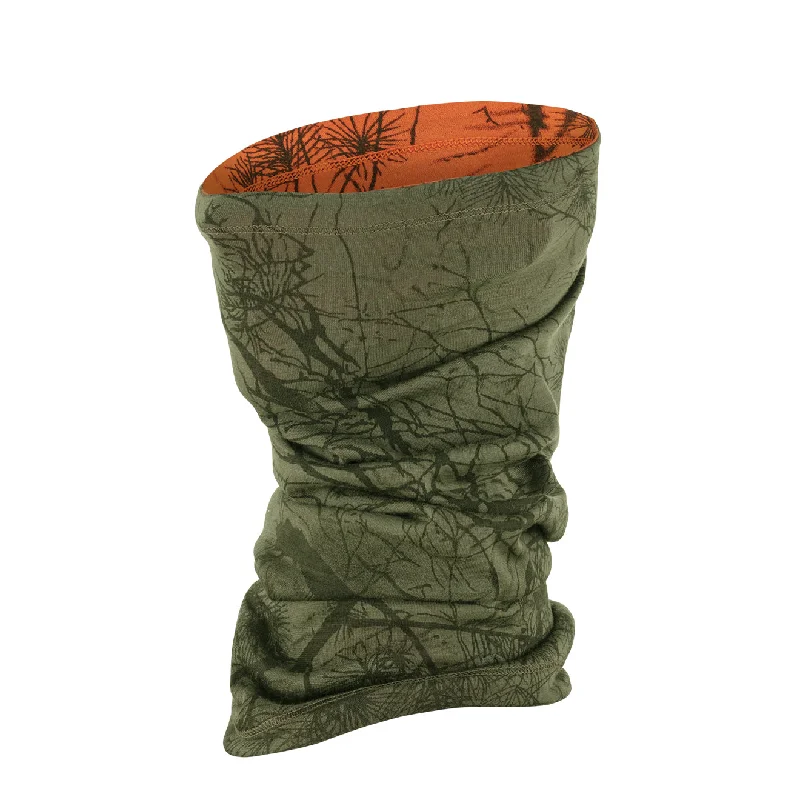 Fjallraven Lappland Neck Gaiter Green Camo / Orange Multi Camo