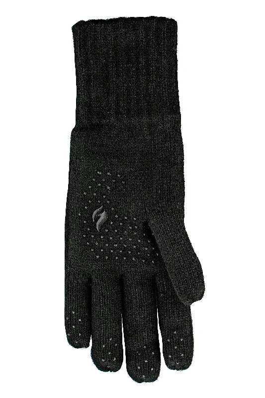 Men's Chase Flat Knit Silicone Grip Solid Glove